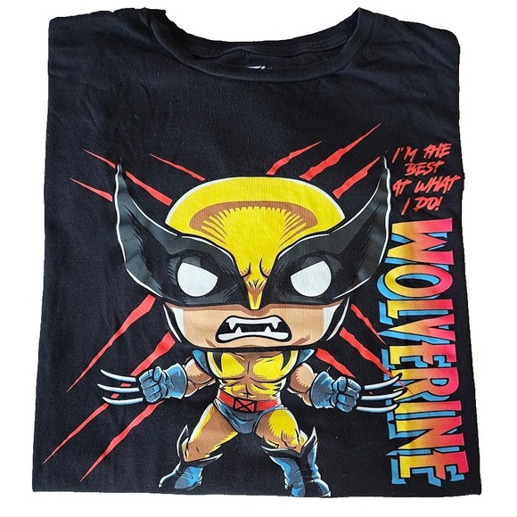 Funko Marvel Wolverine T-Shirt 3XL Black 2024 Graphic I'm The Best At What I Do - Picture 1 of 7
